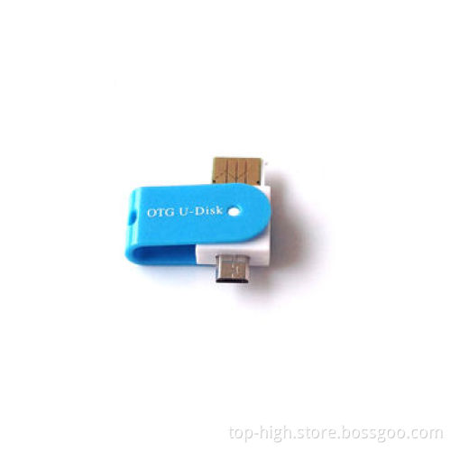 2014 new product 2-in-1 OTG card reader microSD